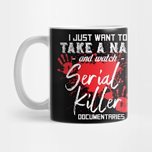 Handprints Funny Bloody Serial Killers Docs Mug